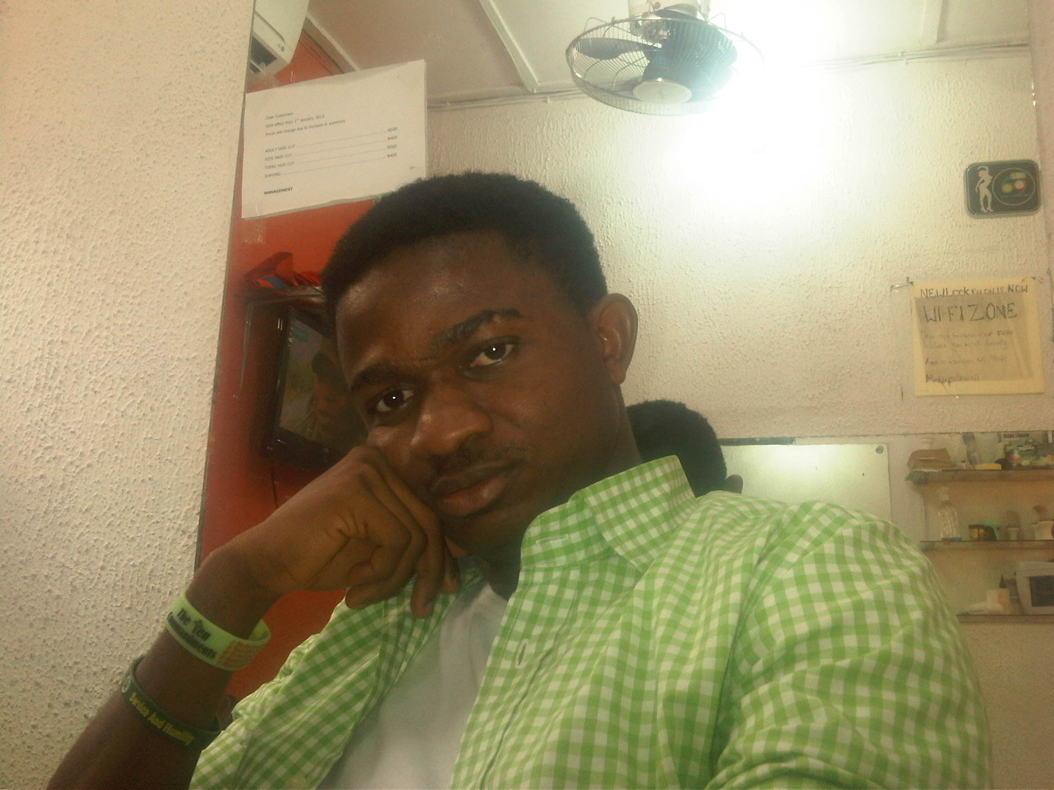 At the saloon, thinking of how to overthrow Hon. Pat Obahiagbon